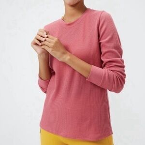 Outdoor Voices Fast Track Waffle Knit Long Sleeve Top